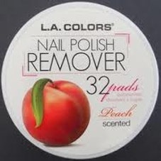 LA Colors Nail Polish Remover Pads Peach